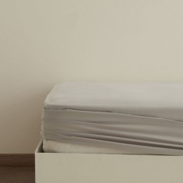 Karaca Home Gri Basic %100 Pamuk Çift Kişilik Lastikli Çarşaf