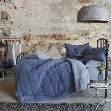Karaca Home İstanbul İndigo Çift Kişilik Cotton Comfort Uyku Seti