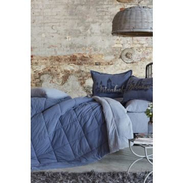 Karaca Home İstanbul İndigo Çift Kişilik Cotton Comfort Uyku Seti