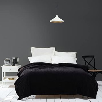 Karaca Home Joena Siyah Çift Kişilik Yatak Örtüsü