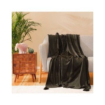 Karaca Home Karlo Haki Triko 130x170 cm Tv Battaniyesi