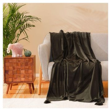 Karaca Home Karlo Haki Triko 130x170 cm Tv Battaniyesi