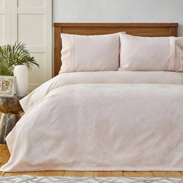 Karaca Home Laurel Dantelli Private Pamuk Pudra Pike Set