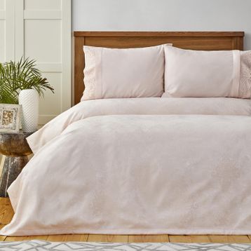 Karaca Home Laurel Dantelli Private Pamuk Pudra Pike Set