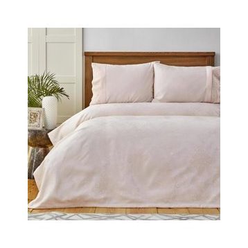 Karaca Home Laurel Dantelli Private Pamuk Pudra Pike Set