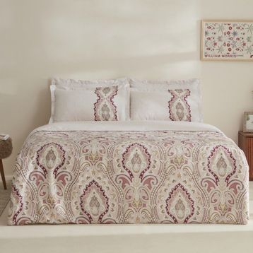 Karaca Home Lemy Pamuk Saten Bordo 200 x 220 cm Çift Kişilik Nevresim Takımı