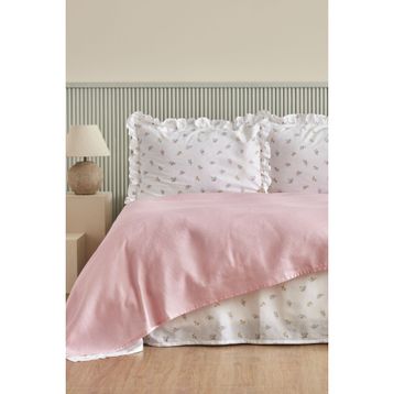 Karaca Home Lidya %100 Pamuk Pudra Tek Kişilik Pike Takımı