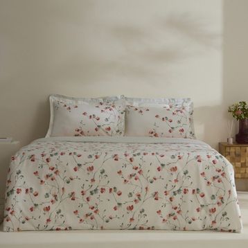 Karaca Home Lilian %100 Pamuk 120 Tel Çift Kişilik Saten Nevresim Takımı