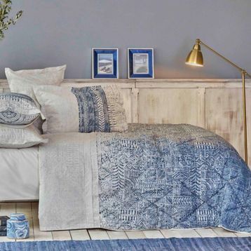Karaca Home Marea Mavi Çift Kişilik Pamuk Uyku Seti