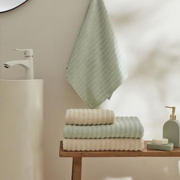 Karaca Home Morina Mint-Bej 4 Parça Hamam Seti