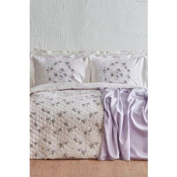 Karaca Home Nevra Summer Set Çift Kişilik Lila Pikeli Takım