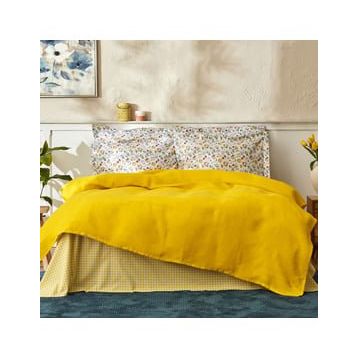 Karaca Home Noya Sarı %100 Pamuk Çift Kişilik Pike Takımı