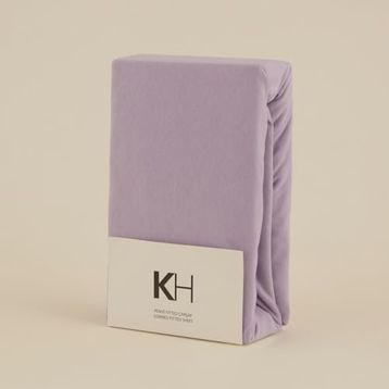 Karaca Home Penye Fitted 100x200+30 cm Lila Tek Kişilik Çarşaf