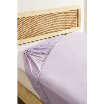 Karaca Home Penye Fitted 100x200+30 cm Lila Tek Kişilik Çarşaf