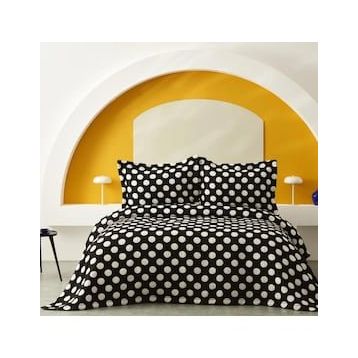 Karaca Home Point Black Tek Kişilik Yatak Örtüsü