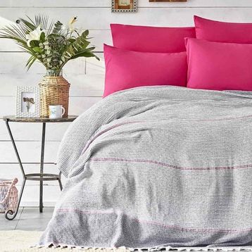 Karaca Home Rapsody Fuşya Tek Kişilik Pike Takımı