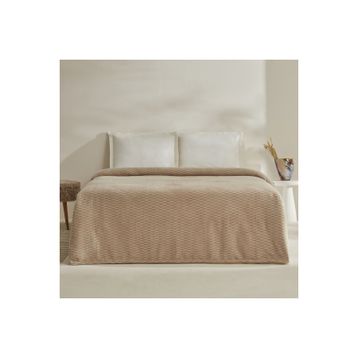 Karaca Home Raunda Ekru Tek Kişilik Wellsoft Battaniye