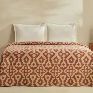 Karaca Home Rina Terracota Tek Kişilik Pamuklu Battaniye