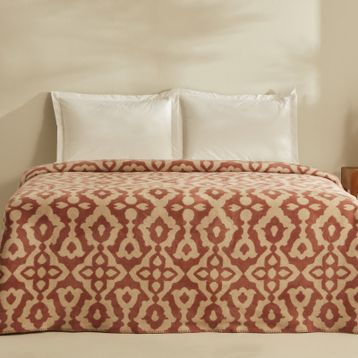 Karaca Home Rina Terracota Tek Kişilik Pamuklu Battaniye