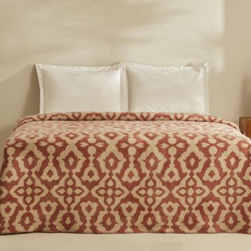 Karaca Home Rina Terracota Tek Kişilik Pamuklu Battaniye