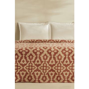 Karaca Home Rina Terracota Tek Kişilik Pamuklu Battaniye
