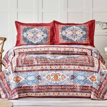 Karaca Home Rubi Kiremit Çift Kişilik Yatak Örtüsü