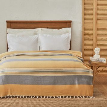 Karaca Home Salerno Çift Kişilik Sarı Peştamal Pike