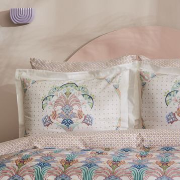Karaca Home Saviny %100 Pamuk Somon Saten Çift Kişilik Nevresim Takımı