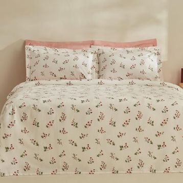 Karaca Home Silvie %100 Pamuk Kırmızı Tek Kişilik Pike Takımı
