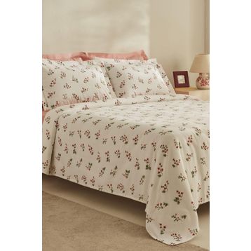 Karaca Home Silvie %100 Pamuk Kırmızı Tek Kişilik Pike Takımı