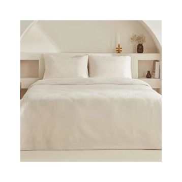 Karaca Home Sion Ekru %100 Pamuk Jakarlı Saten King Size Nevresim Takımı