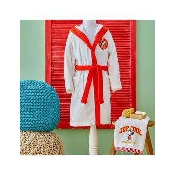 Karaca Home Snoopy Joe Nakışlı 6-8 Yaş Çocuk Bornoz Set