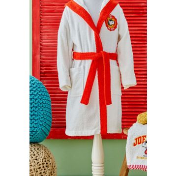 Karaca Home Snoopy Joe Nakışlı 6-8 Yaş Çocuk Bornoz Set