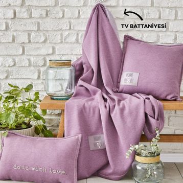 Karaca Home Softy Comfort Lila Tv Battaniyesi