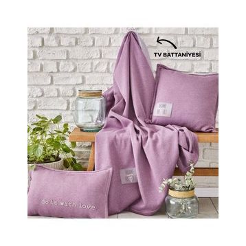 Karaca Home Softy Comfort Lila Tv Battaniyesi