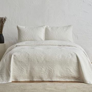 Karaca Home Sonnia Çift Kişilik Ekru Yatak Örtüsü Seti