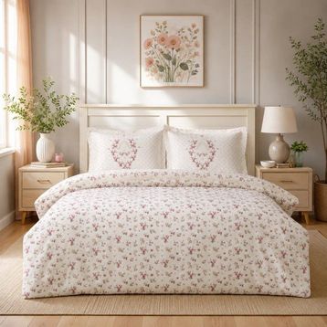 Karaca Home Sonya %100 Pamuk Bordo Çift Kişilik Nevresim Takımı