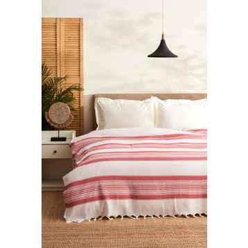 Karaca Home Sword Kırmızı Çift Kişilik Peştemal Pike