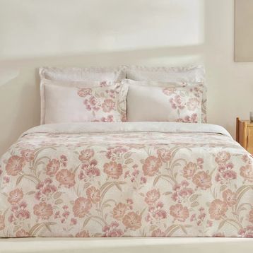 Karaca Home Tinas %100 Pamuk Yavruağzı Çift Kişilik Nevresim Takımı