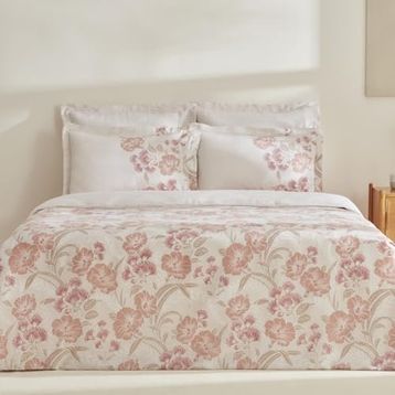 Karaca Home Tinas %100 Pamuk Yavruağzı Çift Kişilik Nevresim Takımı