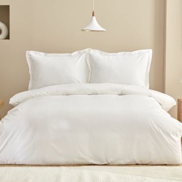Karaca Home Uniq %100 Pamuk Beyaz Tek Kişilik Saten Nevresim Takımı