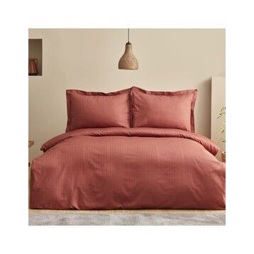 Karaca Home Uniq Terracota %100 Pamuk Çift Kişilik Saten Nevresim Takımı