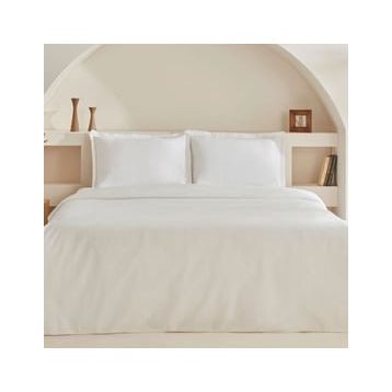 Karaca Home White Collection Lavin Beyaz Çift Kişilik Nevresim Takımı