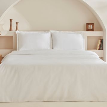 Karaca Home White Collection Lavin Beyaz Çift Kişilik Nevresim Takımı