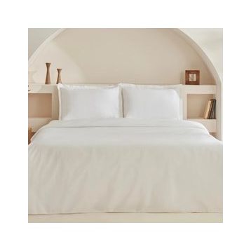 Karaca Home White Collection Lavin Beyaz Çift Kişilik Nevresim Takımı