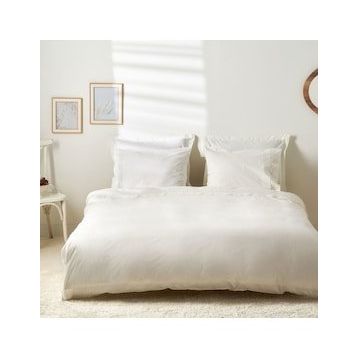 Karaca Home White Collection Mia Dantelli Beyaz Çift Kişilik Nevresim Takımı