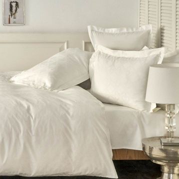 Karaca Home White Colletion Santino Pamuk Beyaz Çift Kişilik Nevresim Takımı