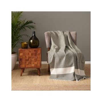 Karaca Home Wilma 130x170 cm Haki Throw Battaniye