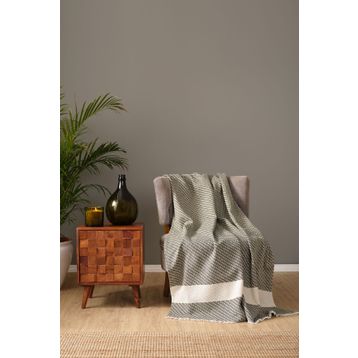Karaca Home Wilma 130x170 cm Haki Throw Battaniye