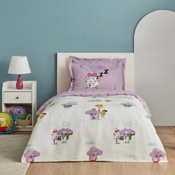 Karaca Home X Kral Şakir Yemek Savaşı Tek Kişilik Pike
